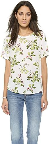 Equipment Women's Riley Tee, Bright White Multi, Medium