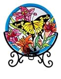 Butterflies and Lilies Hand Sun Catcher