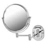 Jerdon First Class 8" , 7X to 1X Wall Mount Mirror, Chrome