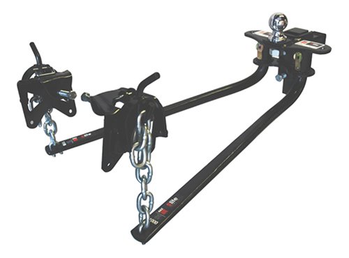 Camco 48052 RV 800 lb Eaz Lift Bent Bar Weight Distributing Hitch with Adjustable Ball Mount and Shank
