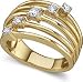 Jewelry : 1/3 ctw Diamond Five-Stone Right Hand Ring