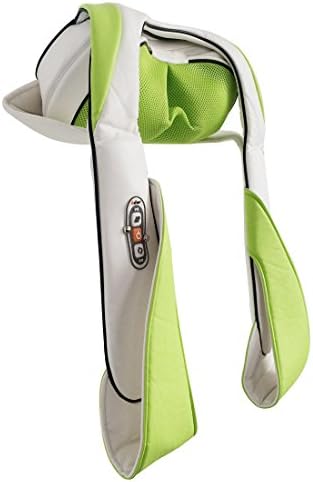 Healing Q Shiatsu Taiji Roller Massager with Heat. Back Massage, Neck and Shoulder Tension Relief. Home Spa. Father's Day. 3622