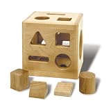 Hardwood Shape Sorting Cube