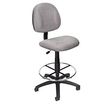 Boss Drafting Stool, Grey