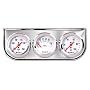 Sunpro CP8208 Triple Gauge Kit - White Dial
