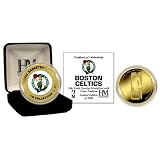 Boston Celtics 24KT Gold and Color Team Mint Coin Collection