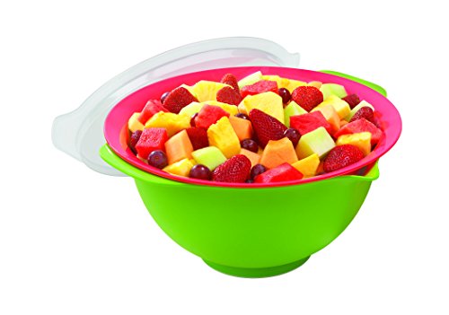 PROfreshionals Watermelon Fresh Cut Fruit Bowl with Strainer and Lid, 7