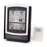 Big Screen Wireless Weather Station with Temperature, Humidity, Barometer, Clock and Calendar