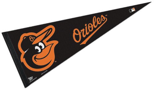 BALTIMORE ORIOLES OFFICIAL FULL SIZE FELT PENNANT