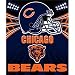 Chicago Bears Light Weight Fleece NFL Blanket (Shadow Series) (50x60")"