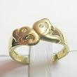 14K Yellow Gold "Elephant Heads" Diamond Ring