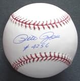 Pete Rose Autographed Official MLB Baseball w/ 4256 Inscription