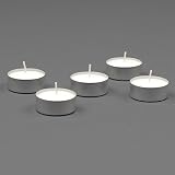Tealight Candles White Unscented Set of 125