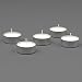 Tealight Candles White Unscented Set of 125