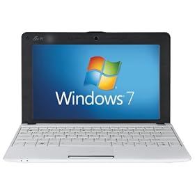 Asus EeePC 1001PXD 10.1 inch netbook (Intel Atom N455 1.66GHz, 1Gb, 250Gb, WLAN, Webcam, Win 7 Starter) - White