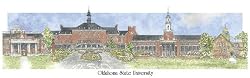 Oklahoma State University - Collegiate Series - 11.5" x 24" Print