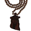 Brown Jesus Necklace - 33'' Necklace - 2 x 3.25'' Pendant