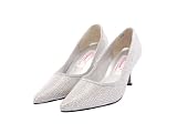 Artsywedding Womens Pointy Toes Rhinestone High Heel Wedding Shoes 41JAMe6cqQL. SL160 Artsywedding Womens Pointy Toes Rhinestone High Heel Wedding Shoes