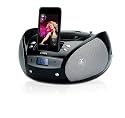 Coby Portable CD Player with AM/FM Radio and iPod Docking (Black)