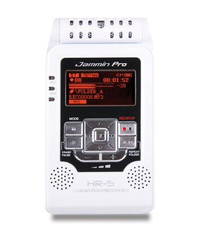 Jammin Pro HR5WHITE Studio Flash Recorder, White