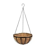 Buy CobraCo HPF14-B 14-Inch English Black Flatwire Hanging Basket by CobraCo
