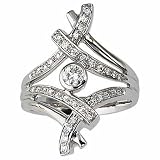 1/2ct tw diamond contemporary right hand ring (Platinum)