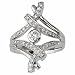 1/2ct tw diamond contemporary right hand ring (Platinum)