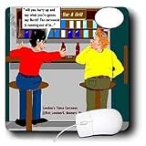 Londons Times Funny Music Cartoons - When Cartoonists Run Out Of Ink - Mouse Pads