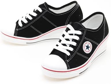 Womens Mid-heel Fashion Wedge Tennis Sneakers Shoes