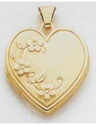 14kt Gold Heart Locket - XL193