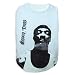 Snoop Dogg Pets Polyester/Cotton-Blend T-Shirt with Snoop-Dogg Image, White, Small