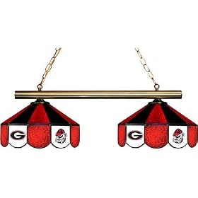 NCAA Georgia Bulldogs 2-Light Game Table Lamp