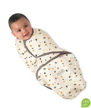 SwaddleMe Mocha Dots Swaddling Wrap - Large