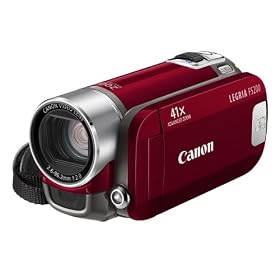 Canon FS200 Camcorder - Red (41x Advanced Zoom,2.7 inch Widescreen Colour LCD)