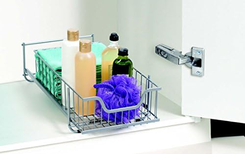 UNDER CABINET SLIDING DRAWER ORGANIZER - MEDIUM - SILVER