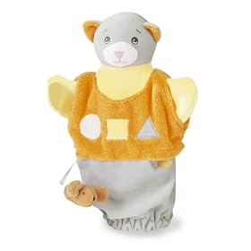 Nounours Grey Cat Hand Puppet - Bright