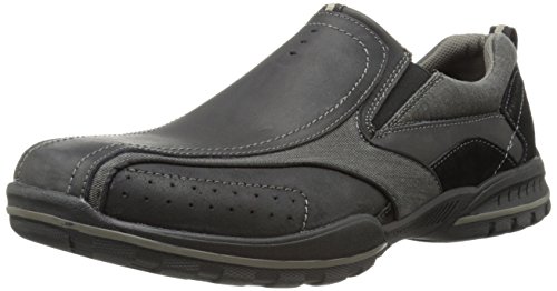 Skechers USA Men's Vorlez Conven Oxford, Black, 10 M US