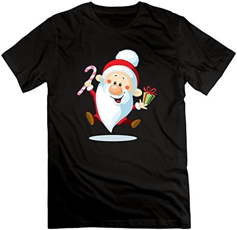 LEAI Men's Warmest Wishes For A Very Merry Christmas T-shirt L Black