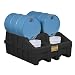 Justrite 28667 EcoPolyBlend 66 Gallon Sump Capacity, 49" x 59" x 26" (LXWXH) Size, 3060 Load Capacity Yellow Modular System