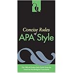Concise Rules Of Apa Style (Concise Rules of the American Psychological Association (APA) Style) book cover