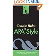 Concise Rules Of Apa Style (Concise Rules of the American... by American Psychiatric Association