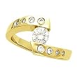 14K Yellow Gold Diamond Engagement Ring - 0.67 Ct.