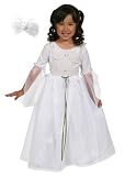 Fancy Girls Princess Bride Wedding Dress Up Costume W Free BowGirls Ages 35Machine Washable