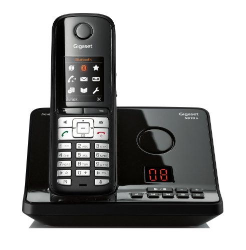 Produkt-Bild: Gigaset S810A Limited Edition Schnurlostelefon (4,6 cm (1,8 Zoll) TFT-Farbdisplay, Freisprecheinrichtung, Anrufbeantworter) glossy schwarz