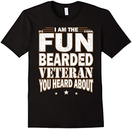 I Am The DysFUNctional Bearded Veteran You Heard About - Male 3XL - Black