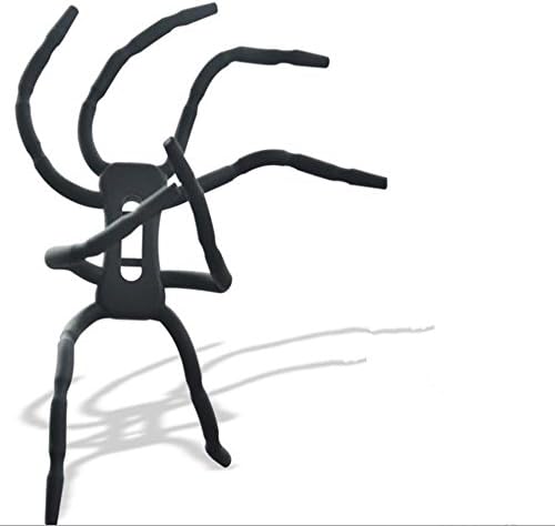 BOAS Universal Multi-function Portable 8 Foot Flexible Spiderman Smart Phones GPS Car Bicycle Bike Desk Plane Book Support Cell Mobile Phone Holder Hanging Mount Stand for All Mobile Phone(Black)