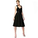 Luxus Abendkleid, Cocktailkleid, Partykleid, Kleid, Farbe schwarz