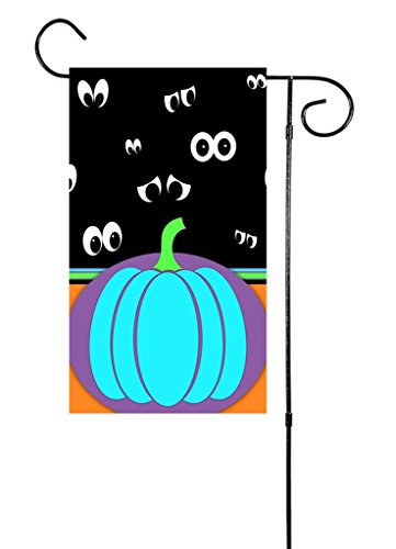 Teal Pumpkin Halloween Garden Flag 12