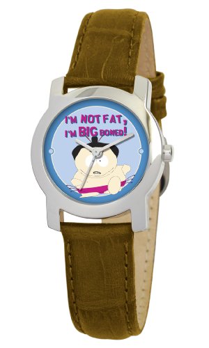 South Park Women's D1563S031 Eurus Collection Cartman Brown Leather Watch Image South Park Women's D1563S031 Eurus Collection Cartman Brown Leather Watch