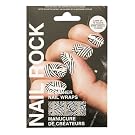 Nail Rock - Black and White Stripes
